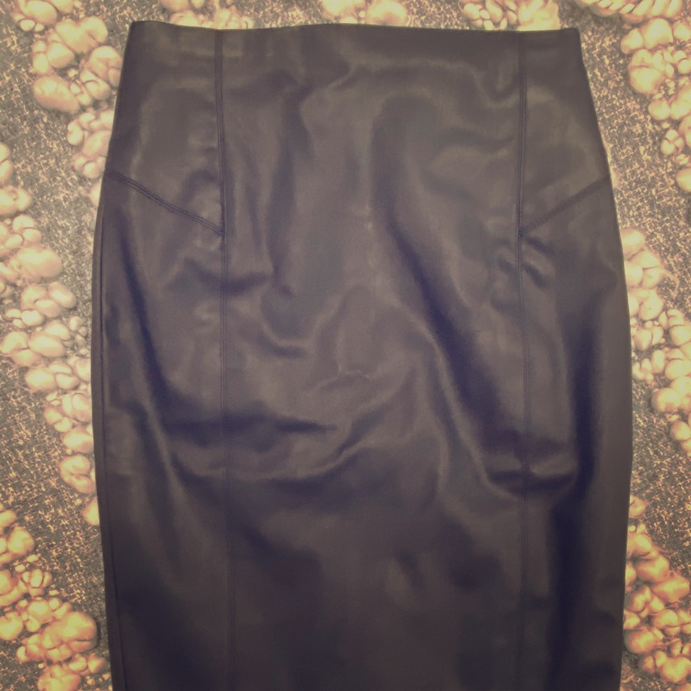 Faux Leather Skirt